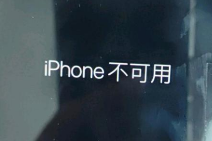 黎城苹果服务网点分享锁屏界面显示“iPhone 不可用”如何解决 